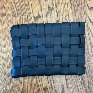 Anthropologie Black Woven Clutch